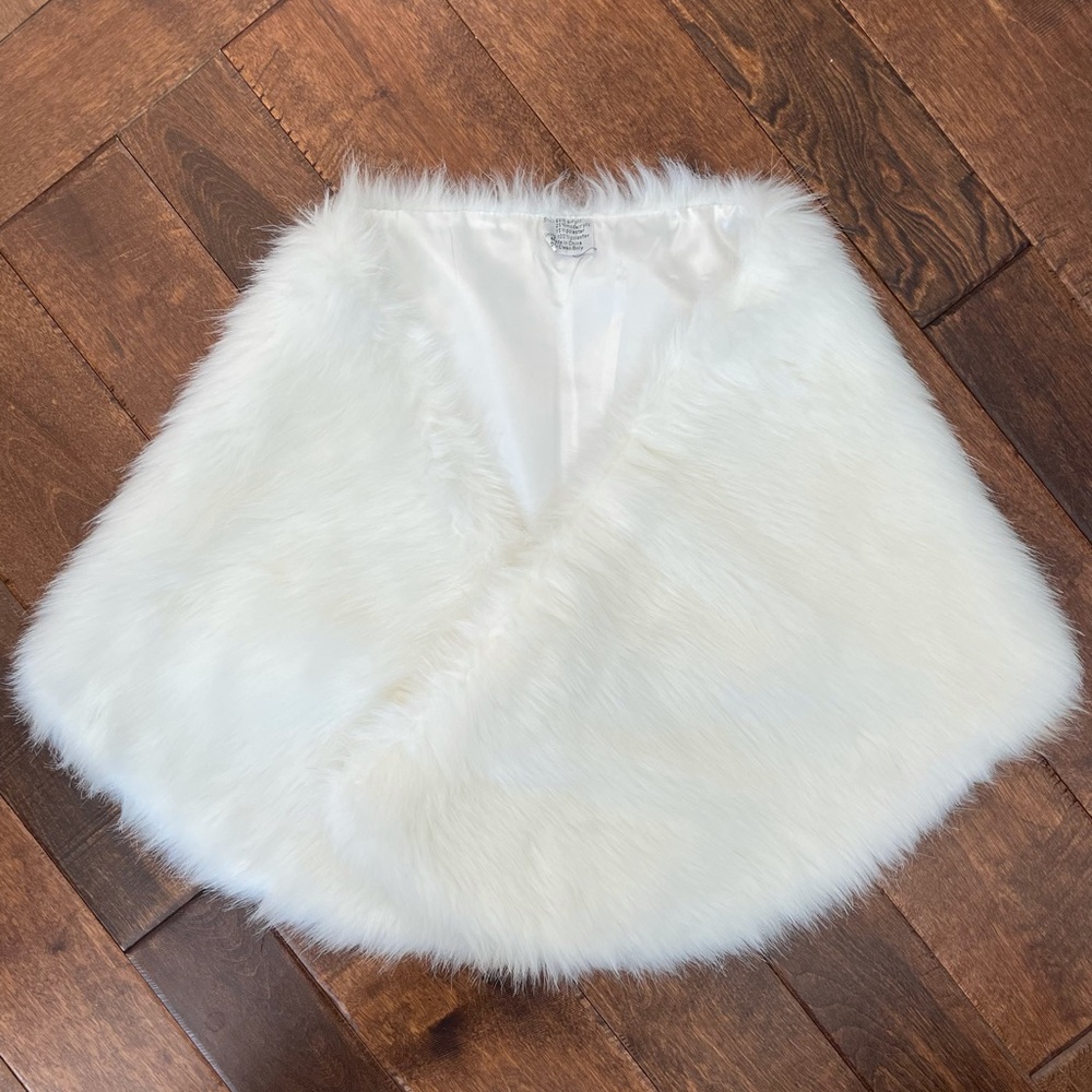 Faux fur shawl